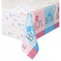 Gender Reveal Table Cover - 54 x 108 Inch