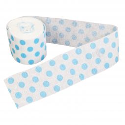Polka Dot Streamer Roll - Blue - 30 Feet