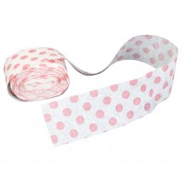 Polka Dot Streamer Roll - Pink - 30 Feet