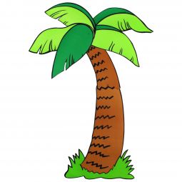 Palm Tree Jointed Cut Out - 39 Inch