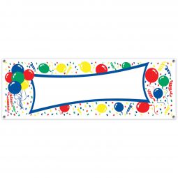 Balloons Banner with Blank - 5 feet