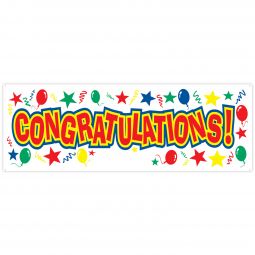 Congratulations Banner with Blank - 5 Feet