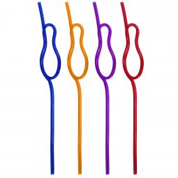 Bowling Pin Shaped Straws - 12 Count