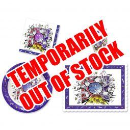 Smash Bowl Party Place Setting Kit - 9 Inch Plates with Placemats