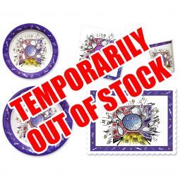 Smash Bowl Party Place Setting Kit - 7 & 9 Inch Plates with Placemats