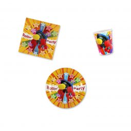 Rollin' Party Place Setting Kit - 7 Inch Plates