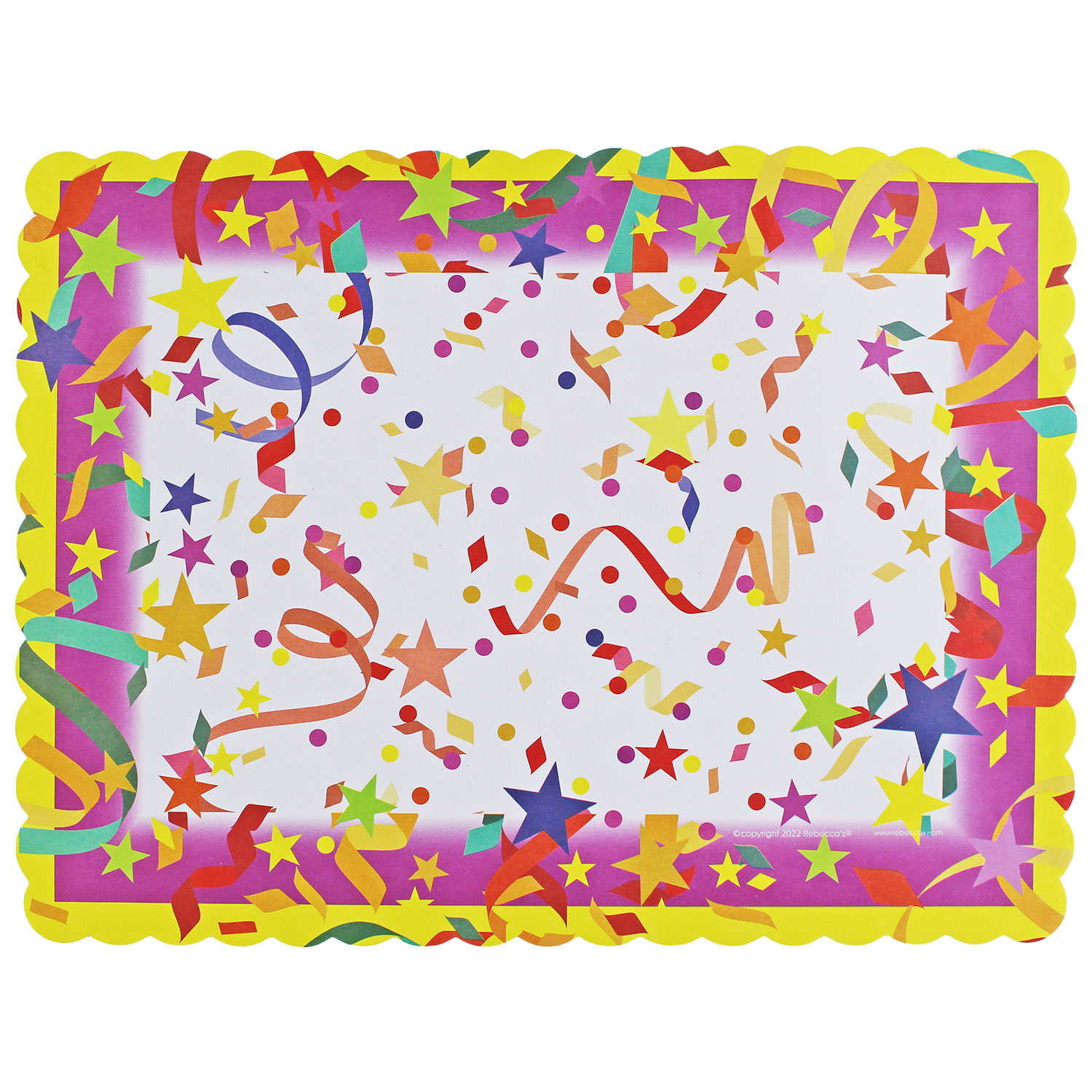 Confetti Party Paper Placemats 1,000 Count Rebecca's Toys & Prizes