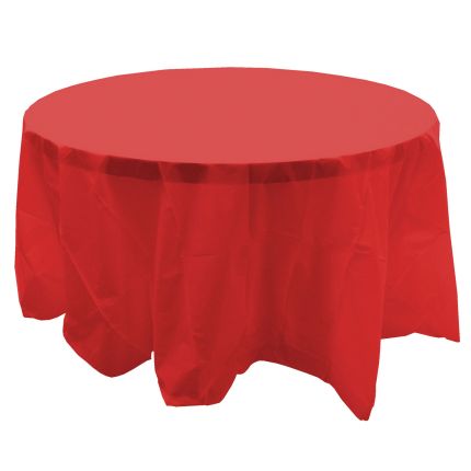 Solid Color Round Table Cover 84 Inch, 84 Inch Round Table
