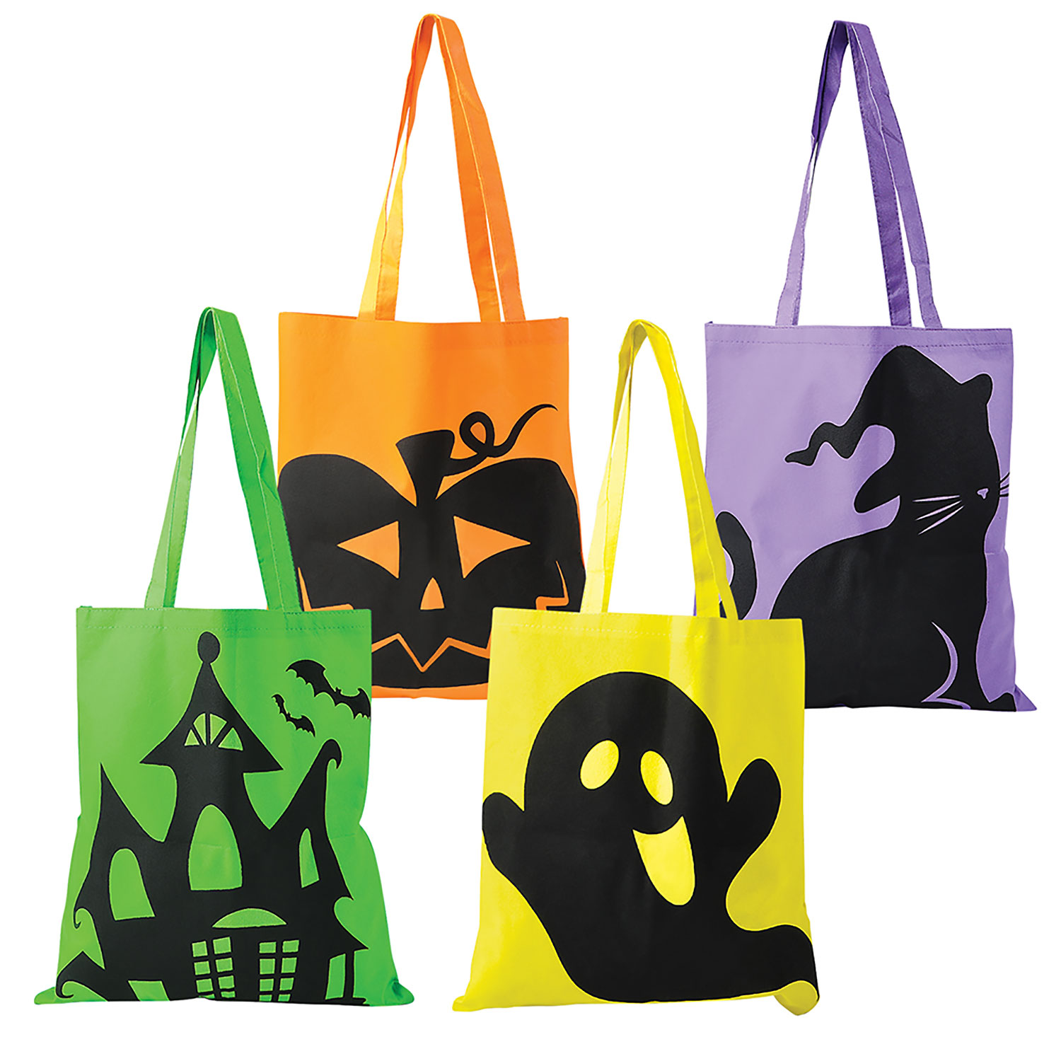 Halloween Canvas Tote Bags Assorted Designs Rebecca's Toys & Prizes