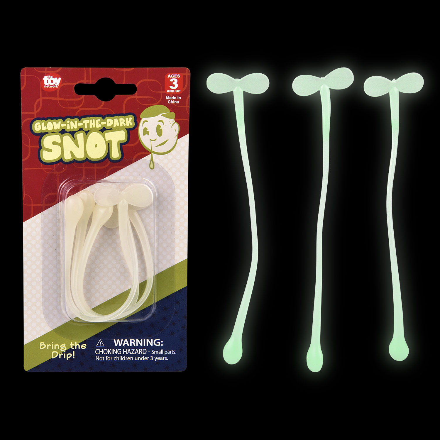 Glow In The Dark Snot 3 Piece 12 Count Rebecca's Toys & Prizes