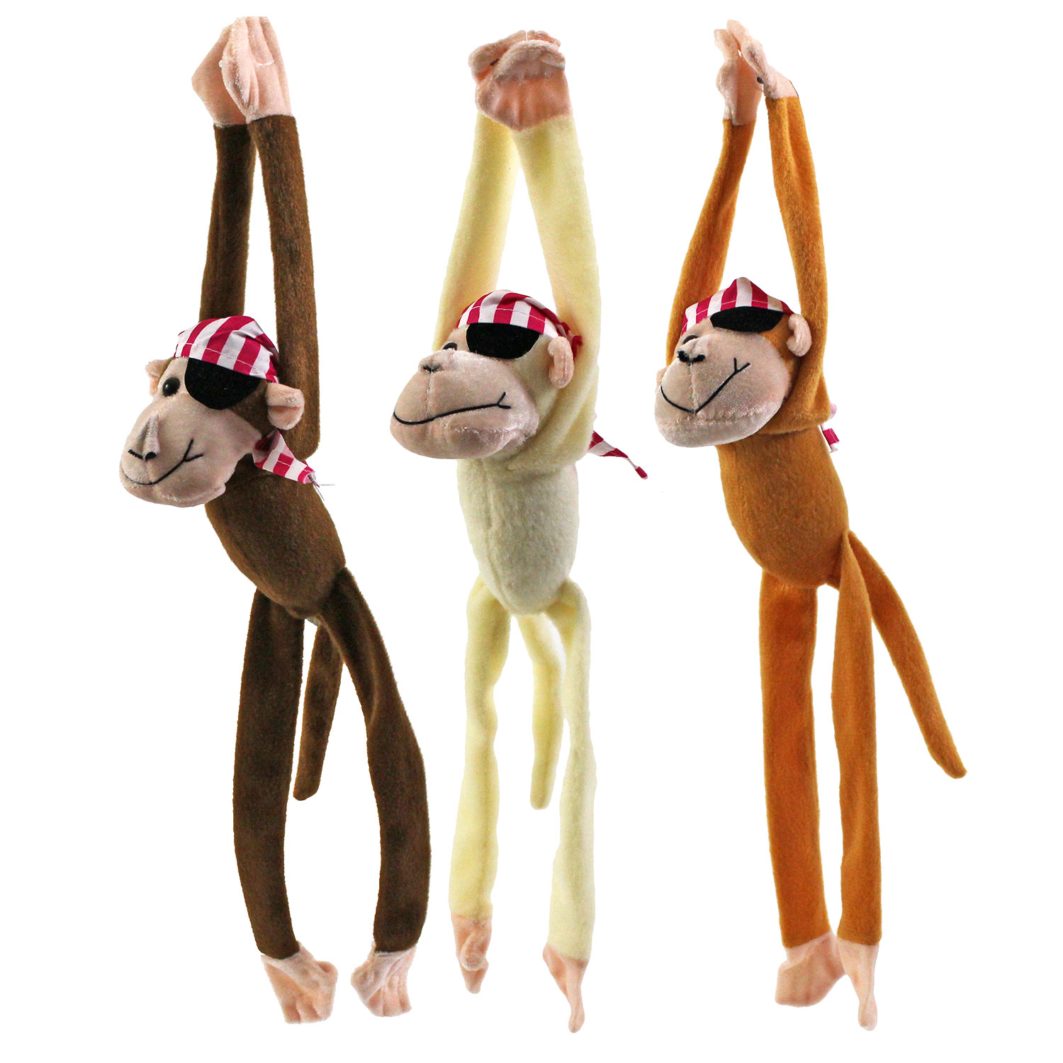 plush monkey with velcro hands
