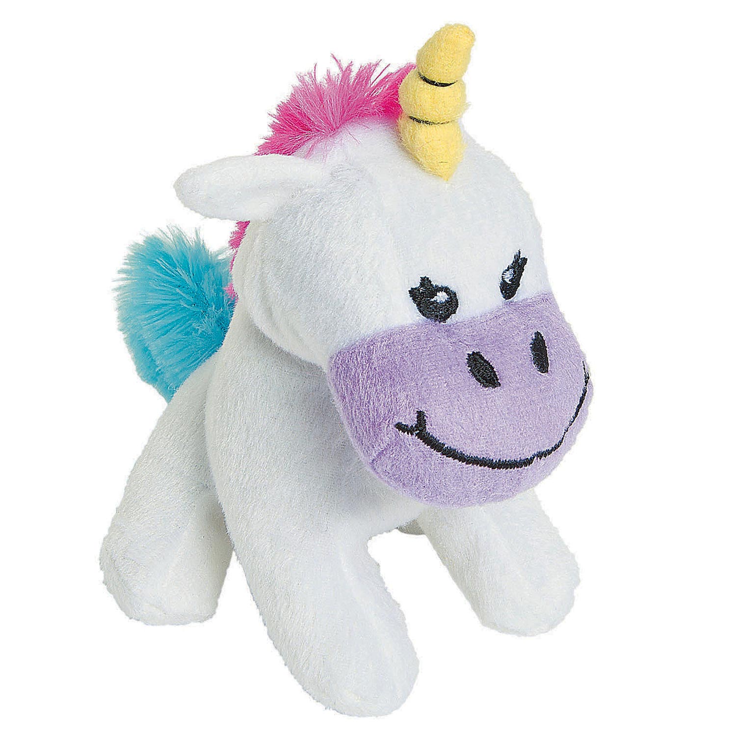 Plush Unicorn 4 1/2 Inch 12 Count Rebecca's Toys & Prizes