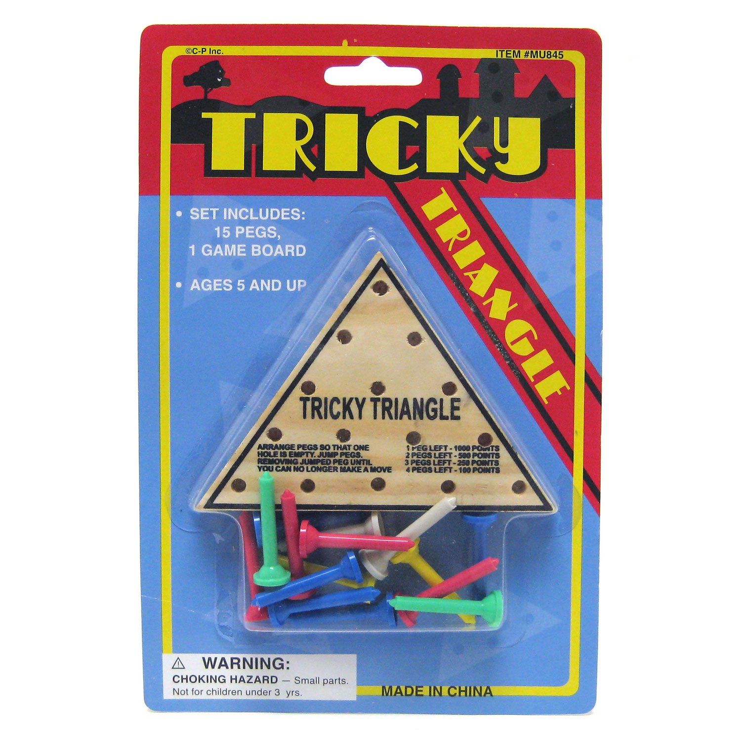 Wooden Triangle Game Rebecca's Toys & Prizes