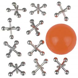 Metal Jacks & Ball Sets - 9 Piece - 12 Count