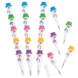 Stackable Snowman Crayons - 12 Count