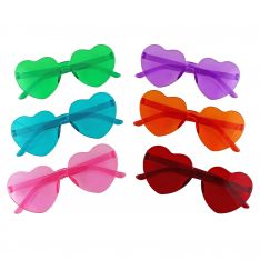 Heart Shaped Sunglasses - 12 Count