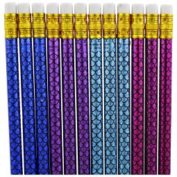 Metallic Mermaid Pencils - 12 Count