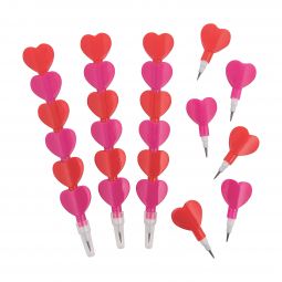 Stackable Heart Pencils - 12Count