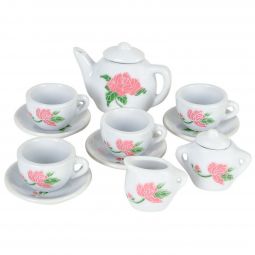 Small Ceramic Tea Set - 13 Piece