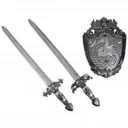 Dragon Shield and Swords Set - 3 Piece