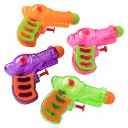 Neon Grip Water Squirt Guns - 4 1/2 Inch - 12 Count